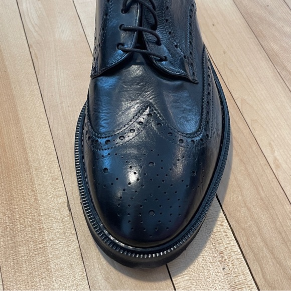 NWB Intensi Black Leather Oxford Men’s Shoes - Sz 42 - Picture 10 of 15